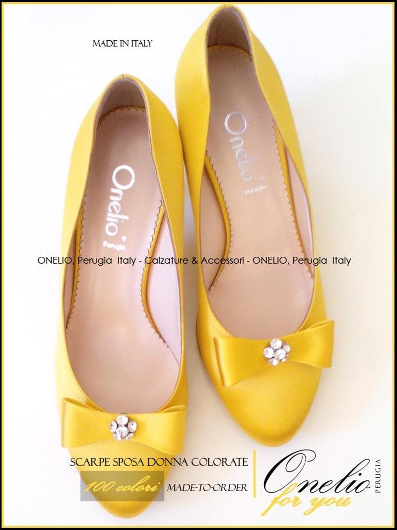 Scarpe gialle clearance sposa