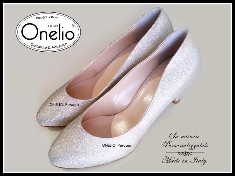 Decolte oro tacco basso top