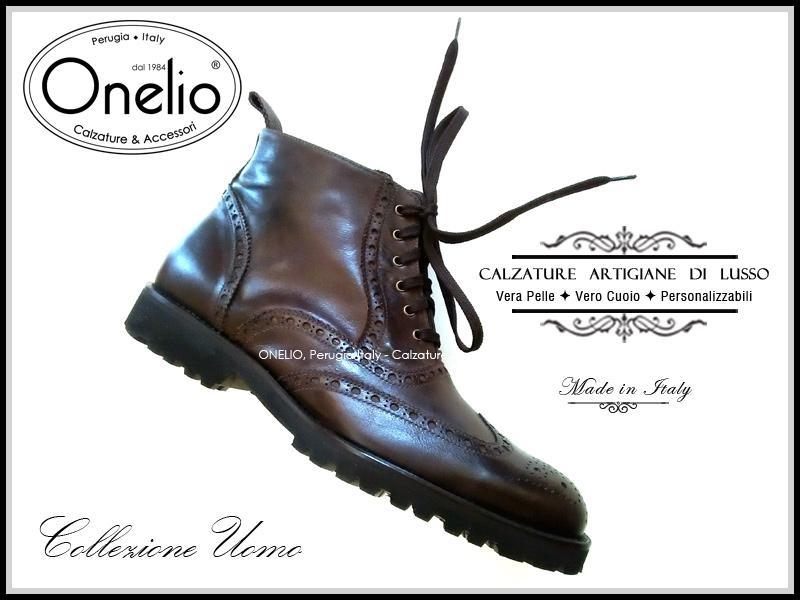 Anfibio Brogue in pelle