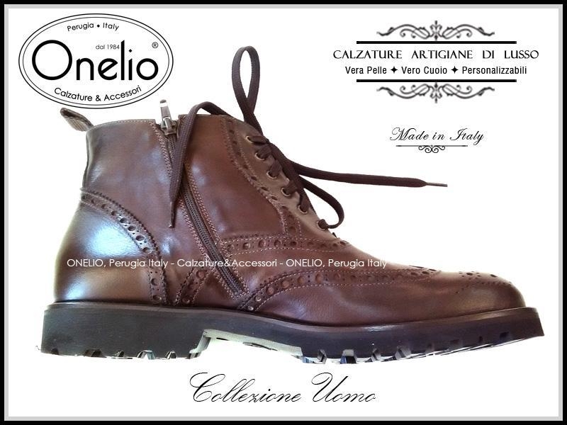 Anfibio Brogue in pelle