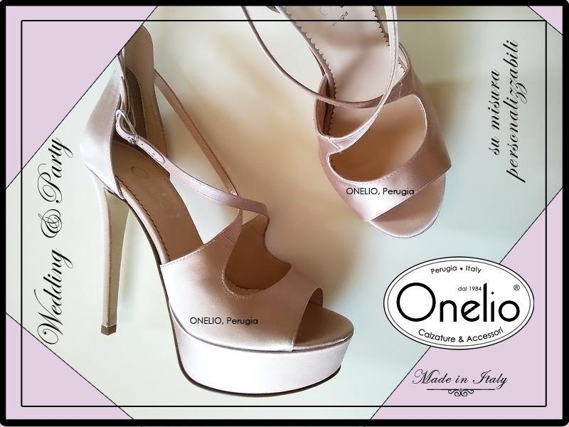 Scarpe Sposa e Donna. Sandalo con cinturini a incrocio plateau e