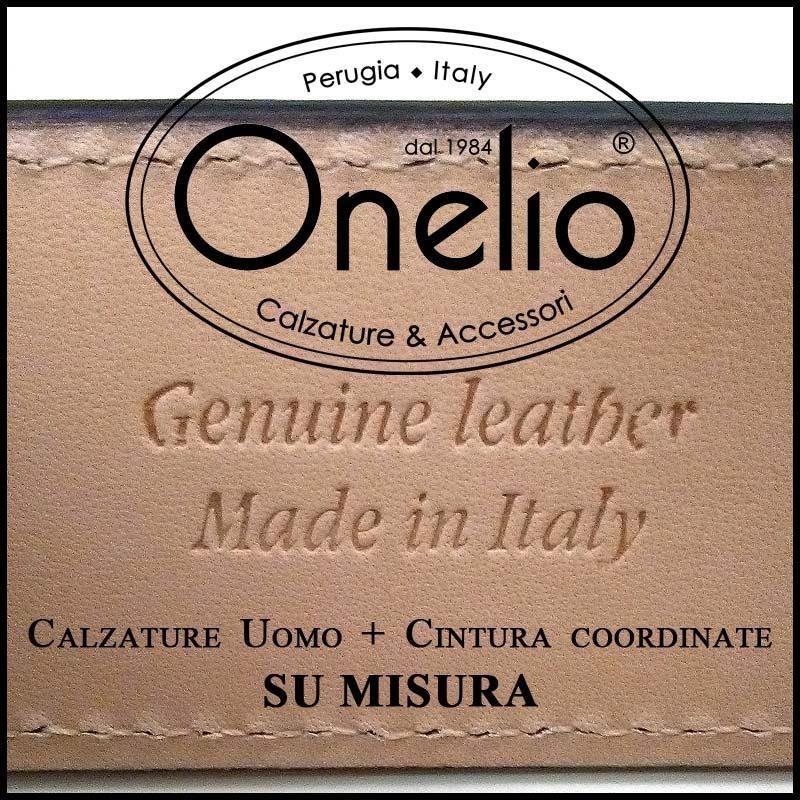 Oxford Cap toe + Cintura in spazzolato nero