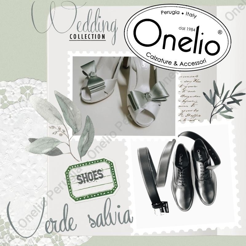 Wedding Shoes COLORS. Sposa in VERDE SALVIA. Scarpe su misura in 100 colori Borseonelioperugia