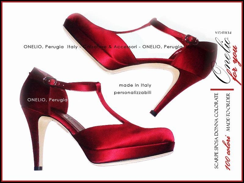 Scarpe Sposa o Donna di colore CICLAMINO. Su misura e personalizzate Borseonelioperugia