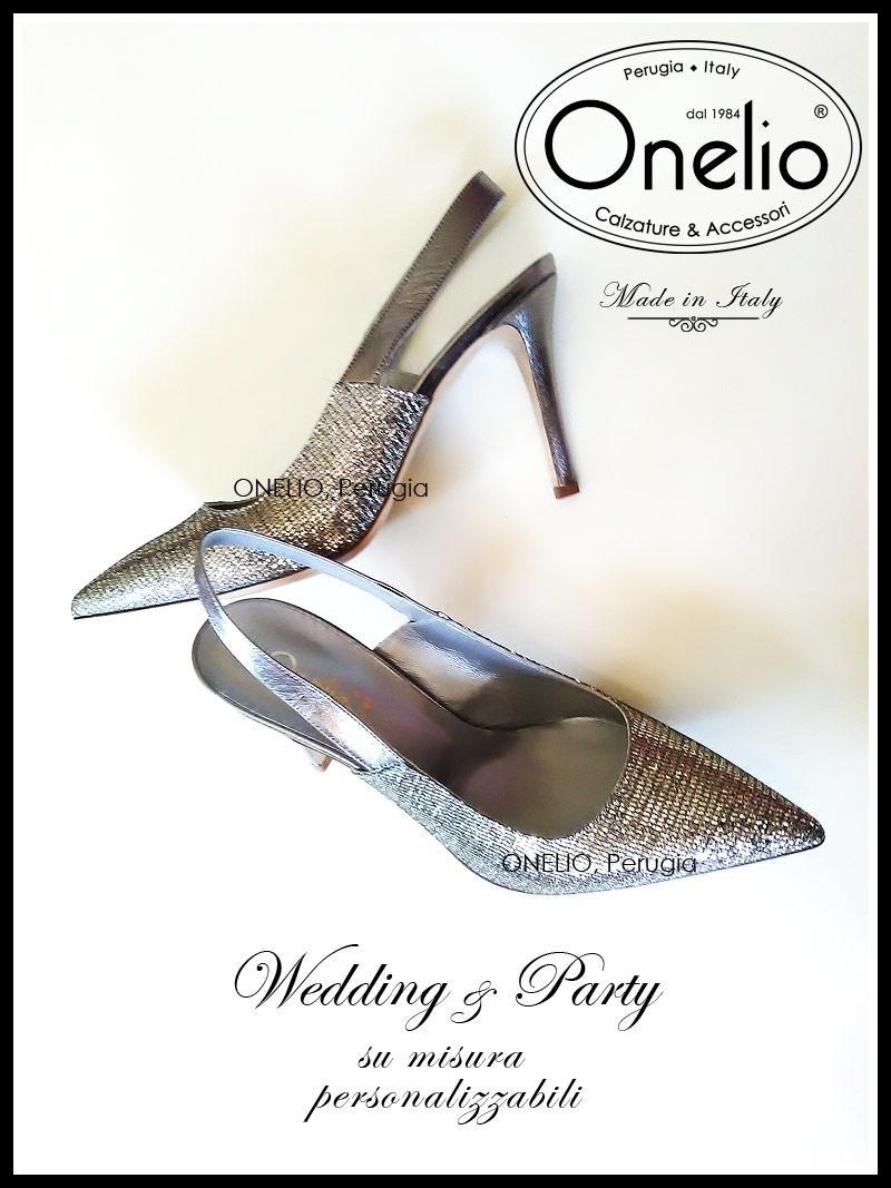 Scarpe Donna. Chanel sfilato tacco da 5 a 11 cm in glitter argento Borseonelioperugia