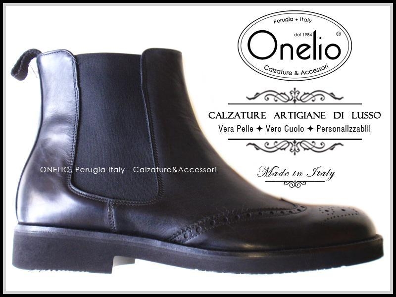 Stivaletto Beatles alto in pelle nera