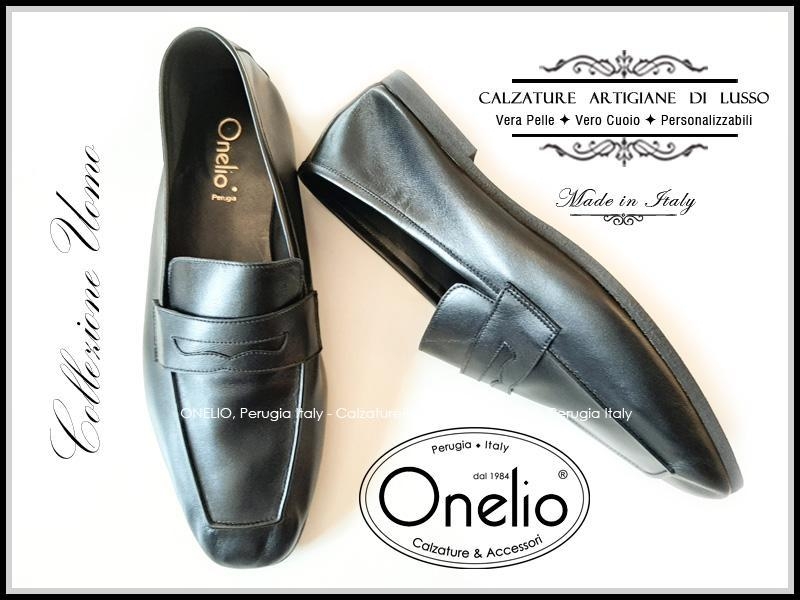 Mocassino morbido in pelle nero