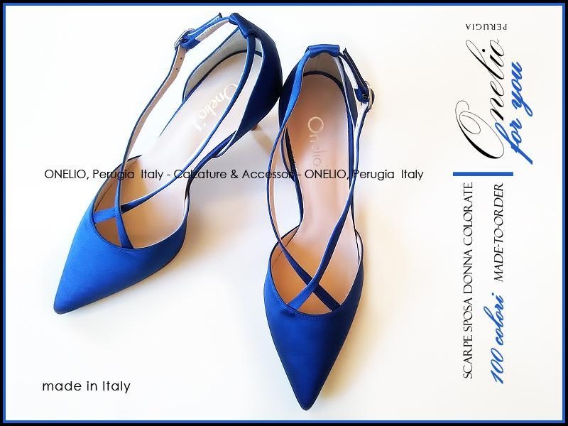 scarpe sposa blu