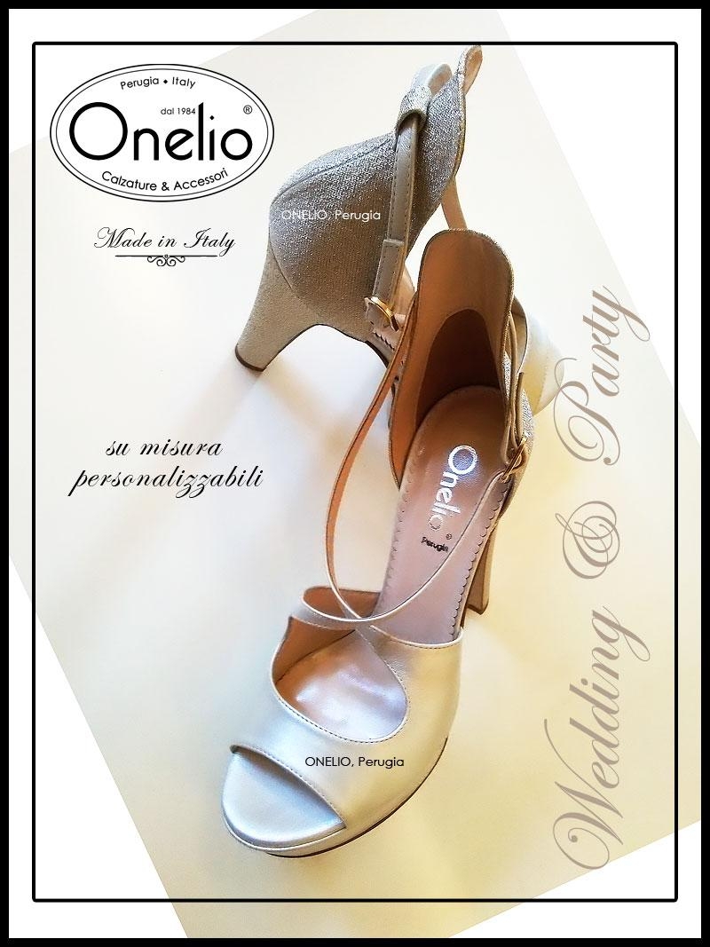 Scarpe sposa con store plateau e tacco largo