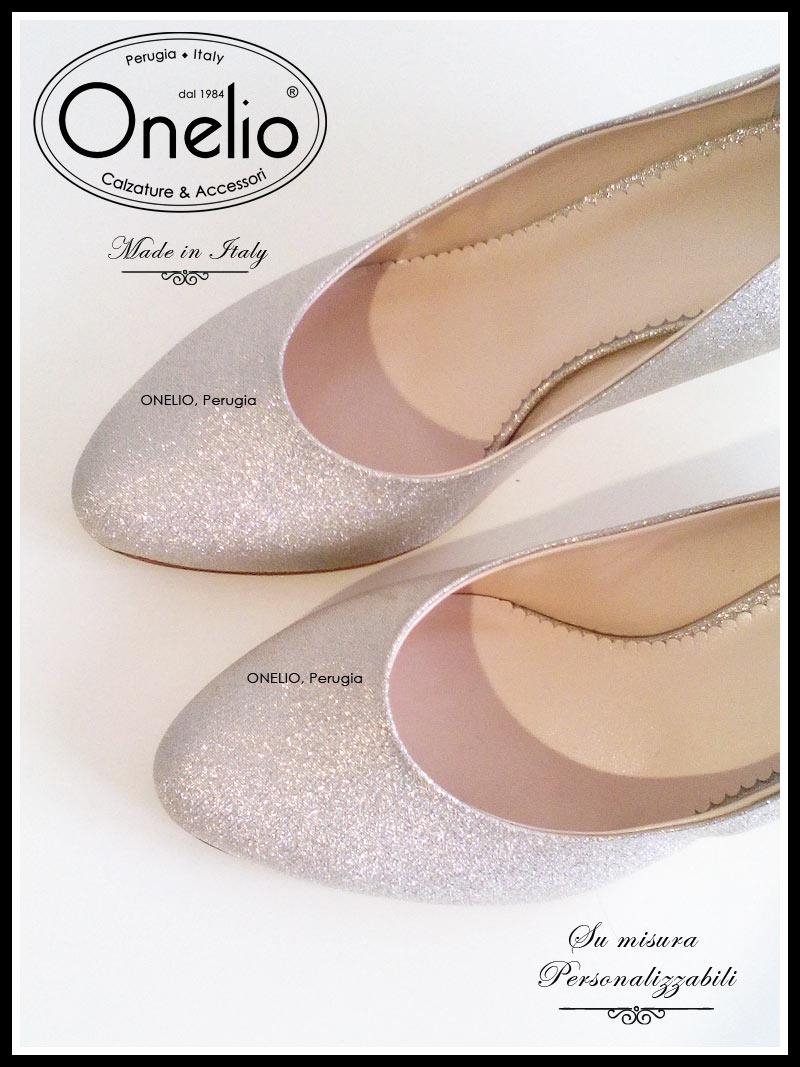 Decollete glitter oro shop