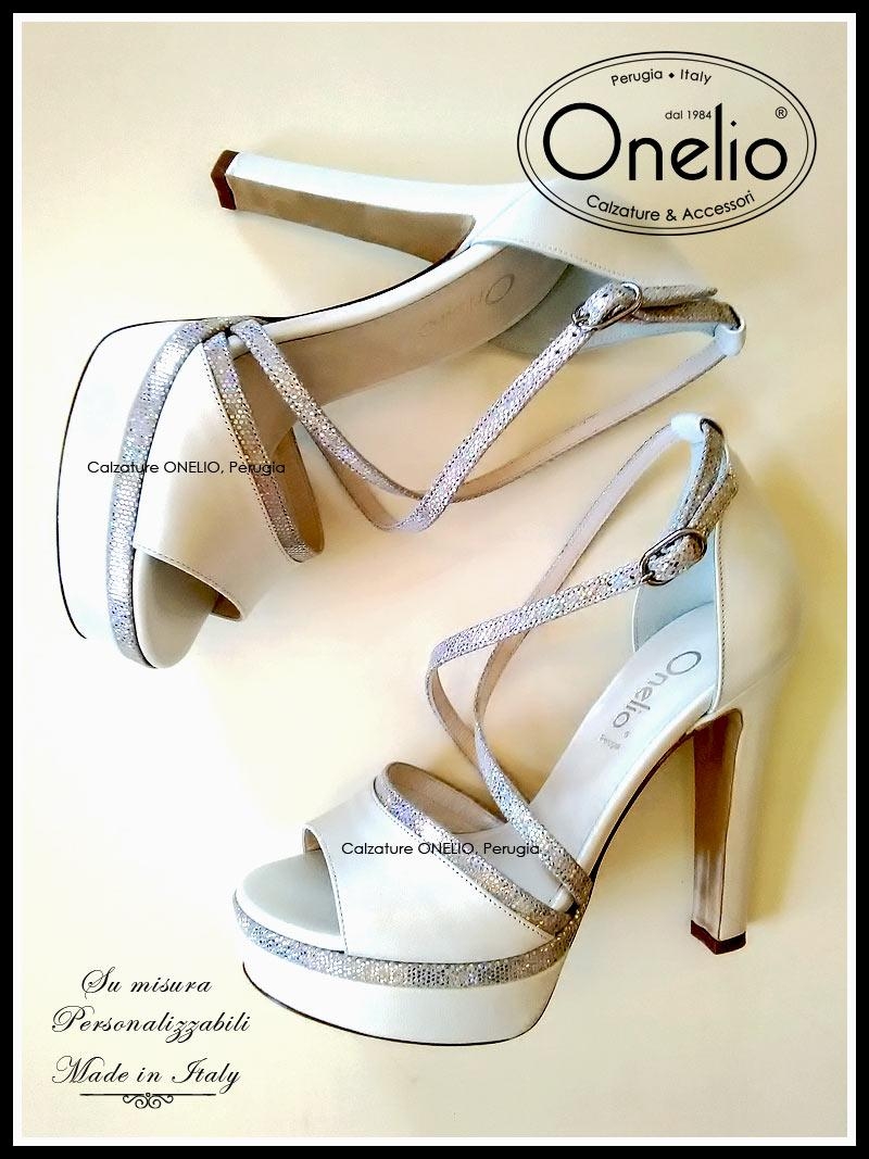Sandali store sposa argento