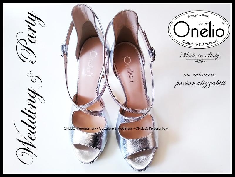 Scarpe eleganti argento con plateau top