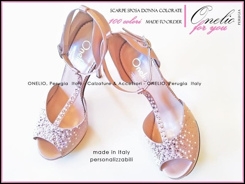 Scarpe da sposa cipria store