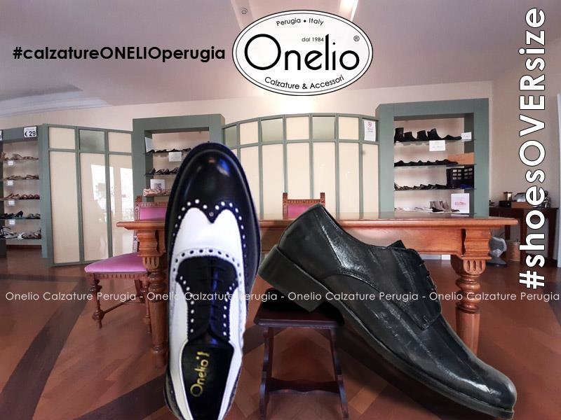 Negozio Onelio a Perugia. Calzature Over Size misure grandi e
