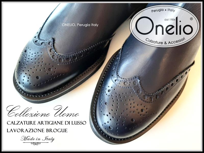 Scarpa Uomo Stivaletto Beatles in pelle blu Borseonelioperugia