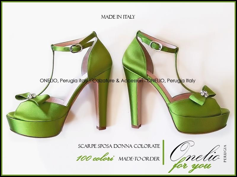 Scarpe da sposa verdi new arrivals